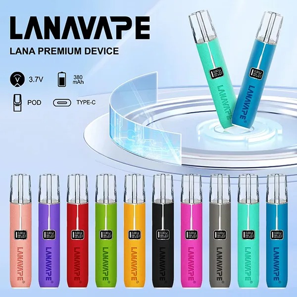10色可選│LANA皮革主機 拉娜電子菸煙桿 通用一代煙彈 液晶螢幕顯示電量/可調整瓦數